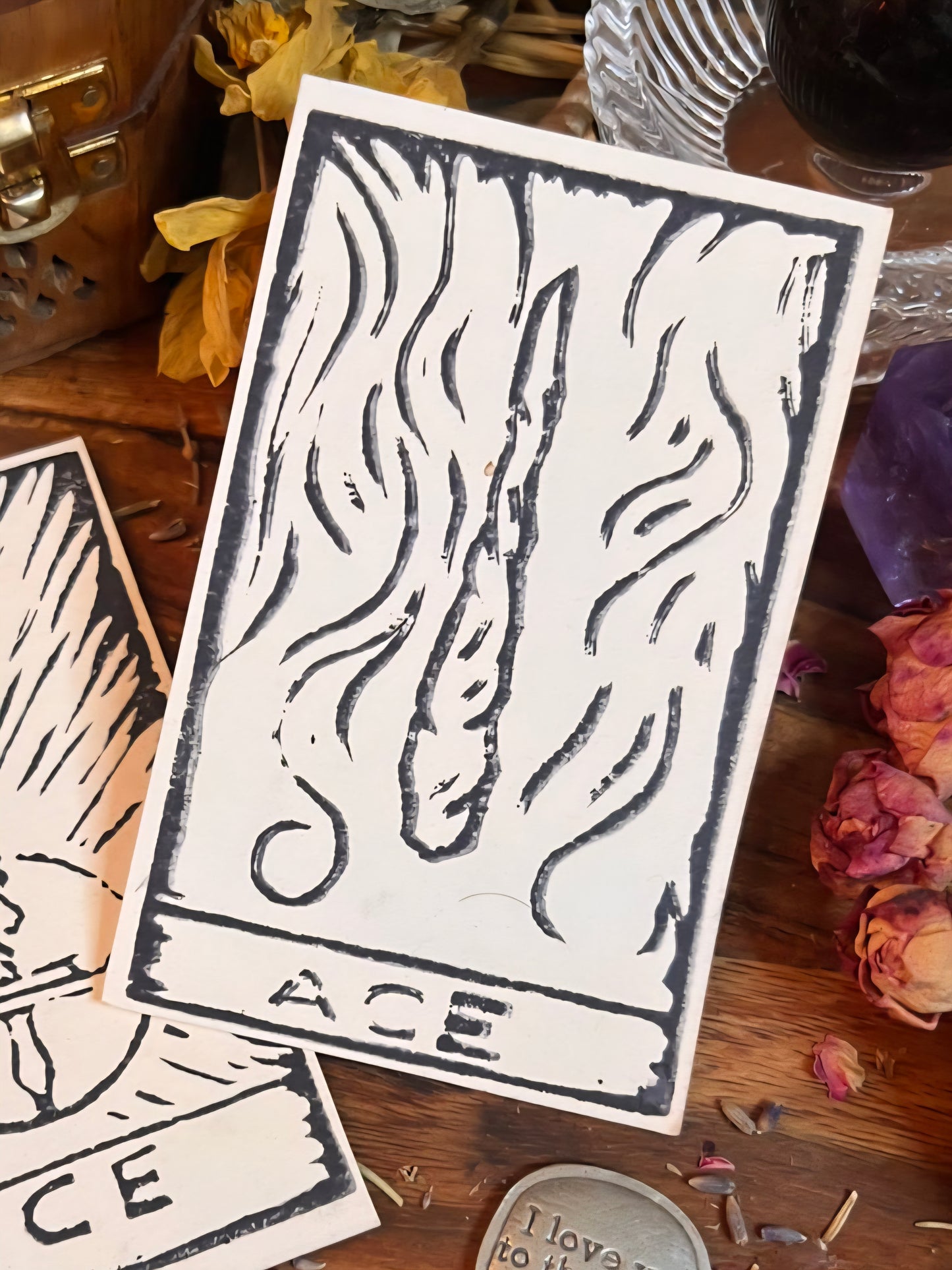 Handprinted Ritual Tarot Cards