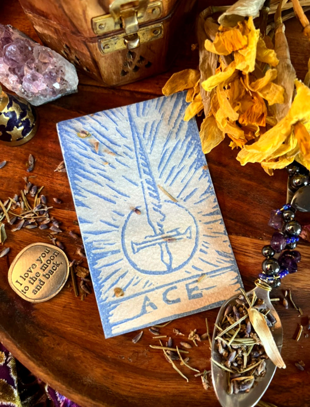 Handprinted Ritual Tarot Cards