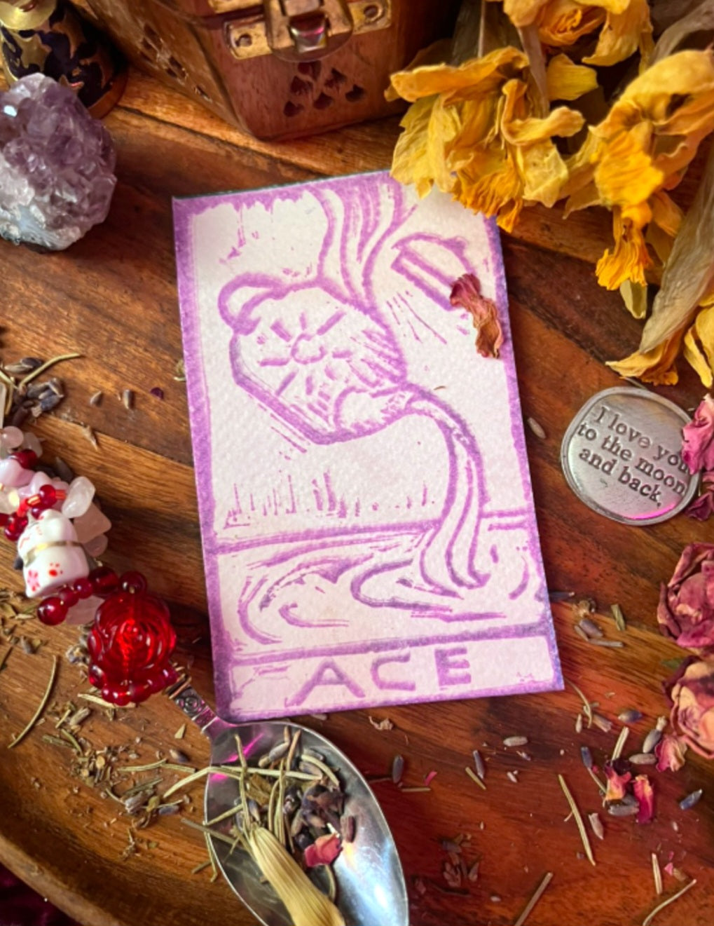 Handprinted Ritual Tarot Cards